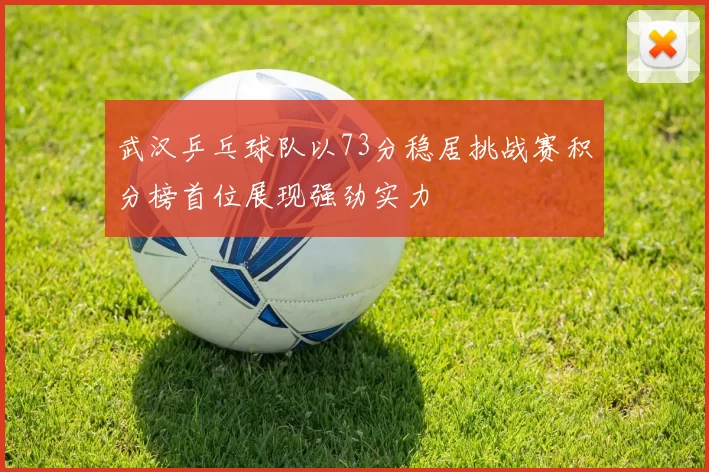 武汉乒乓球队以73分稳居挑战赛积分榜首位展现强劲实力